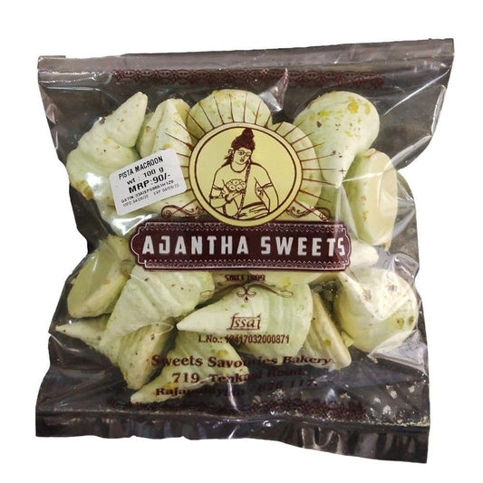 Rajapalayam Ajantha Sweets'n Pistha Macaroons  (பிஸ்தா மகரூன்ஸ்) Bakery and Snacks Ajantha Sweets & Bakery 100 grams