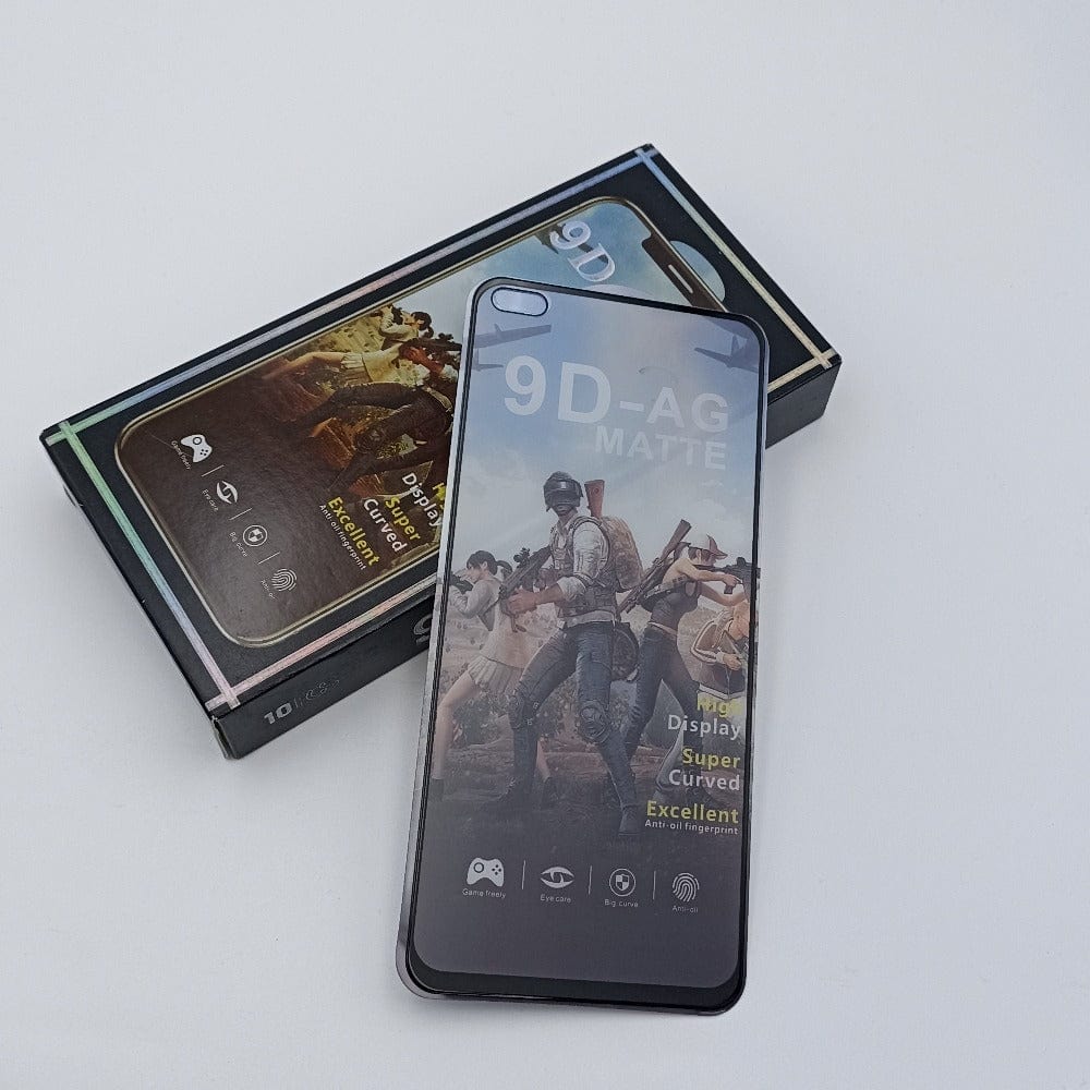 Realme X3 Full Screen Anti Fingerprint AG Matte Tempered Glass Screen Protector Mobiles & Accessories