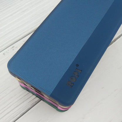 Ropi Flip Cover For Oppo F17 Dual Color Classic Flip Case Mobiles & Accessories