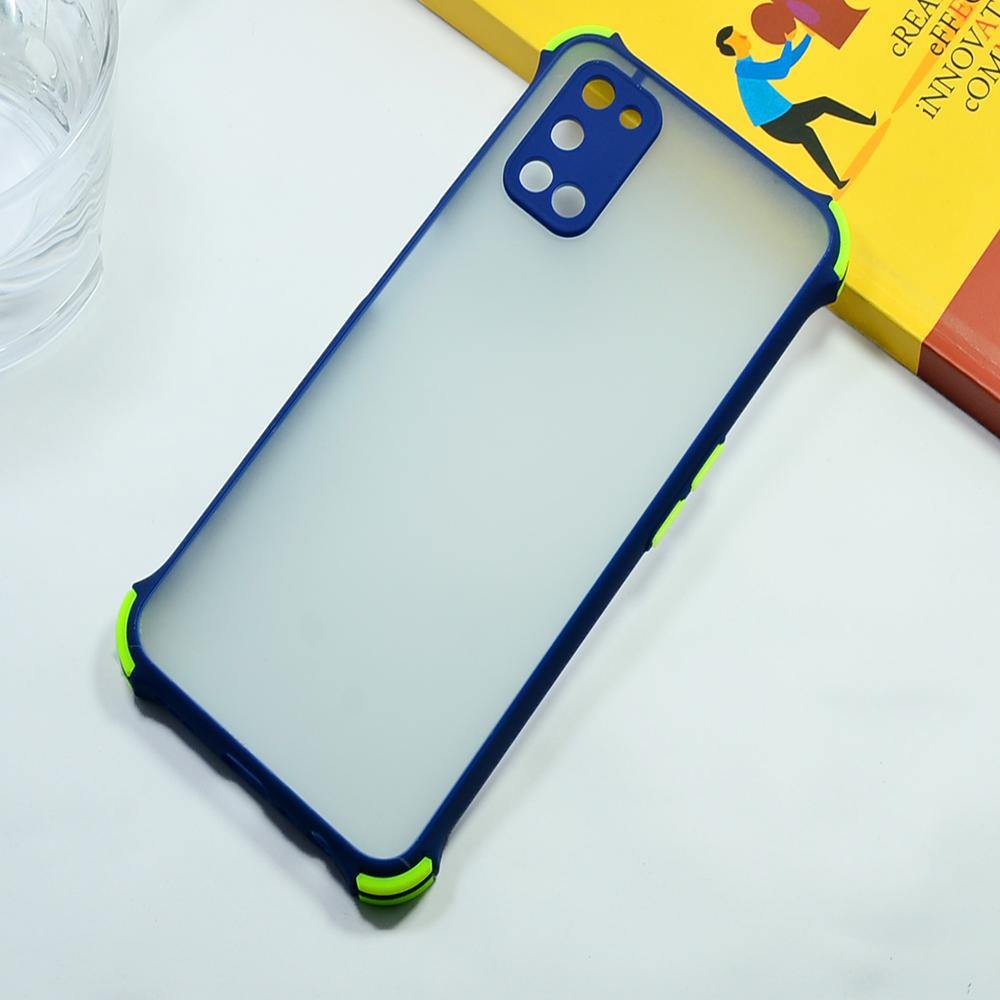 Shockproof Smoke Case For OPPO A52 Mobile Cover Blue Onezeros.in