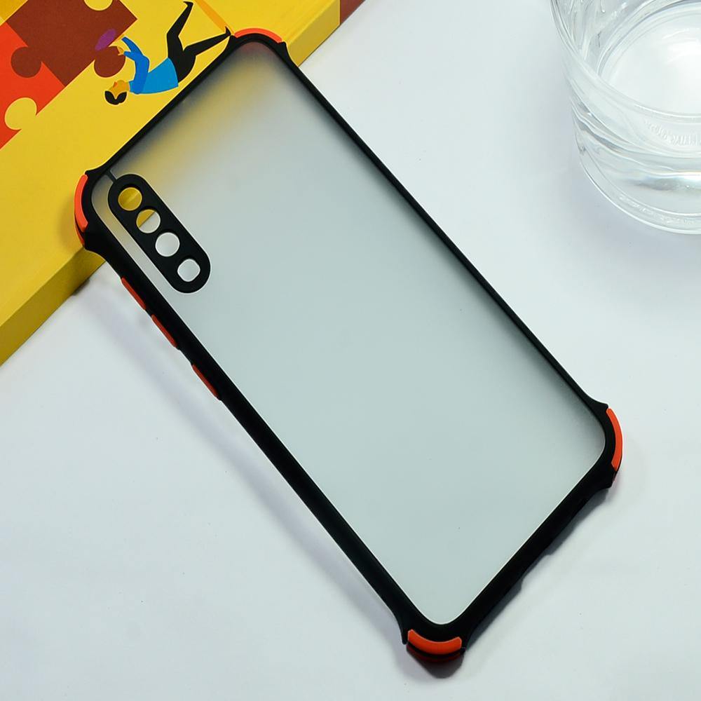 Shockproof Smoke Case For Samsung Galaxy A70 Mobile Cover Black Onezeros.in