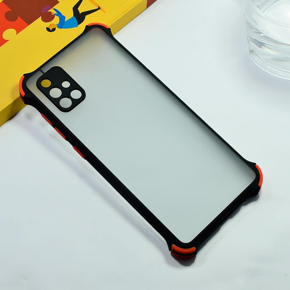 Shockproof Smoke Case For Samsung Galaxy A71 Mobile Cover Black Onezeros.in