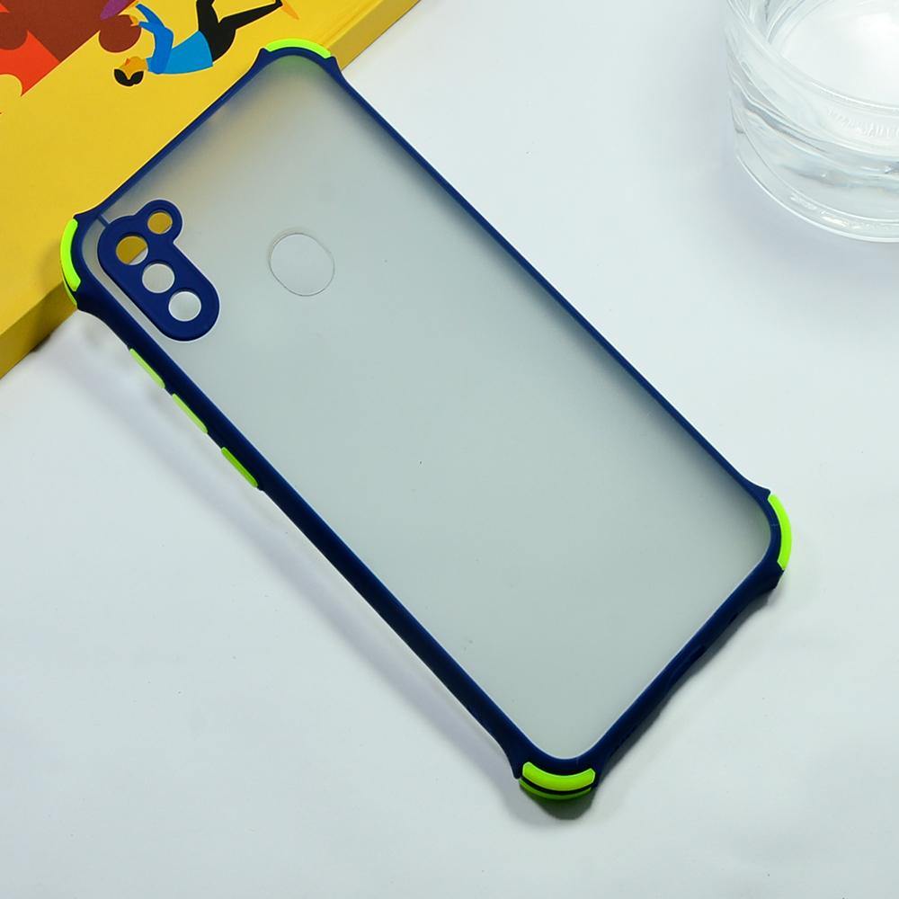 Shockproof Smoke Case For Samsung Galaxy M11/A11 Mobile Cover Blue Onezeros.in