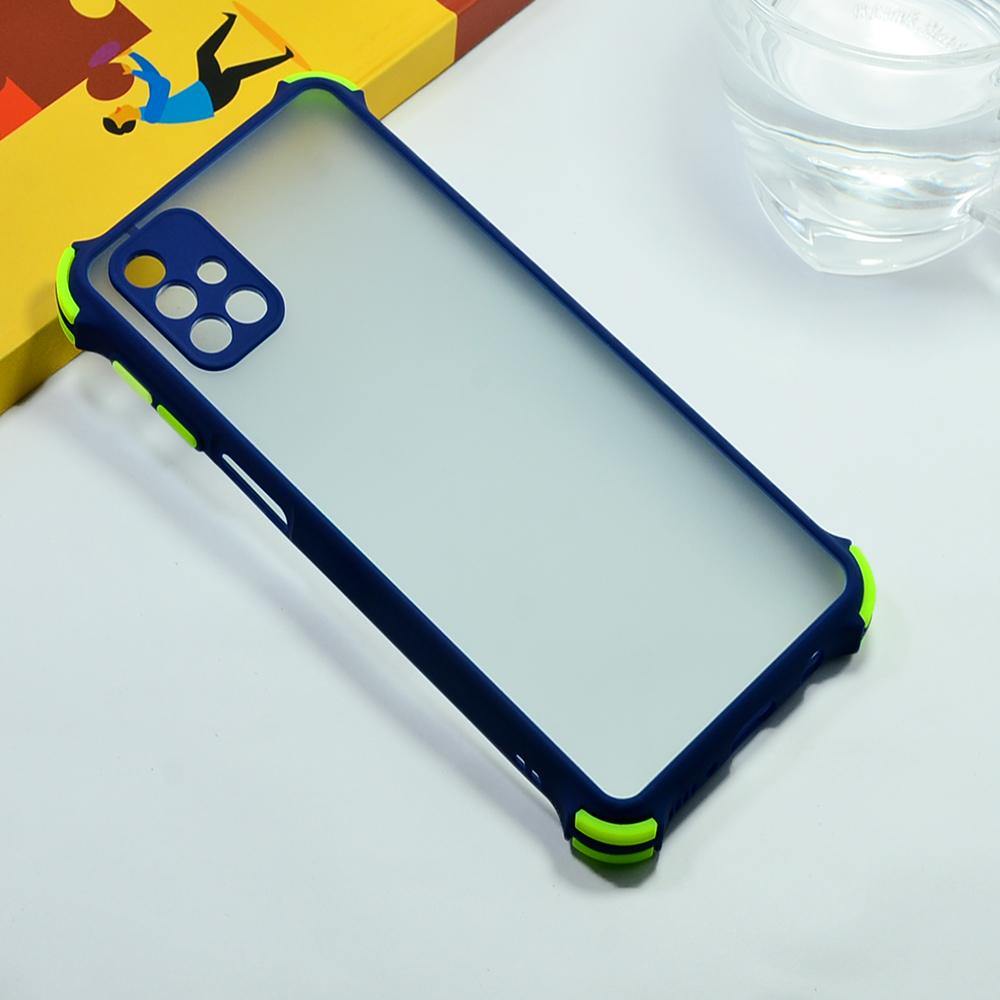 Shockproof Smoke Case For Samsung Galaxy M31s Mobile Cover Blue Onezeros.in