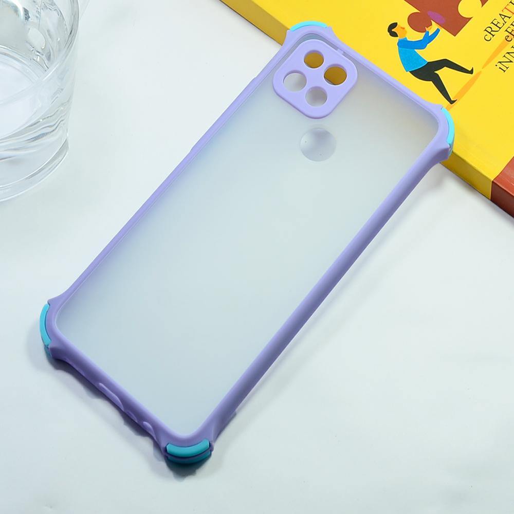 Shockproof Smoke Cover For OPPO A15/A15s Phone Back Case Mobiles & Accessories
