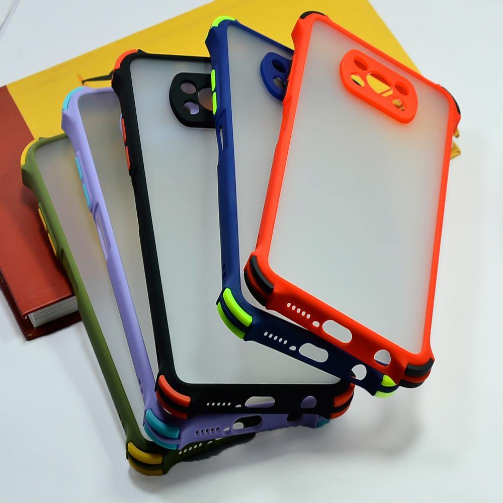 Shockproof Smoke Cover For POCO X3/X3 Pro Phone Back Case Mobiles & Accessories