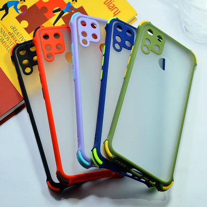 Shockproof Smoke Cover For Realme C15 Phone Back Case Mobiles & Accessories