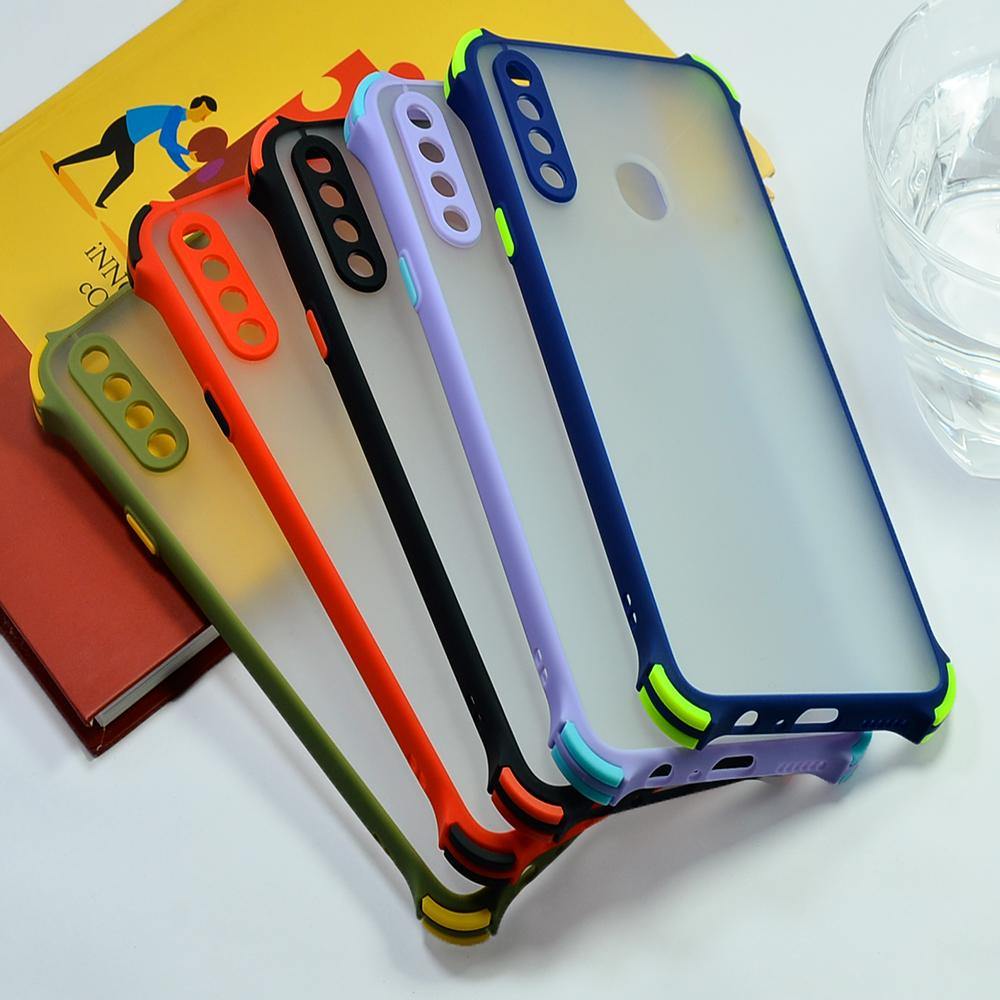 Shockproof Smoke Cover For Samsung Galaxy A20s Phone Back Case Mobiles & Accessories