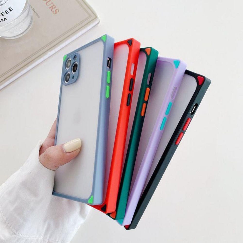 Squared Frosted Matte Smoke Case for OPPO F11 Pro Shockproof Matte back Cover Mobile Covers