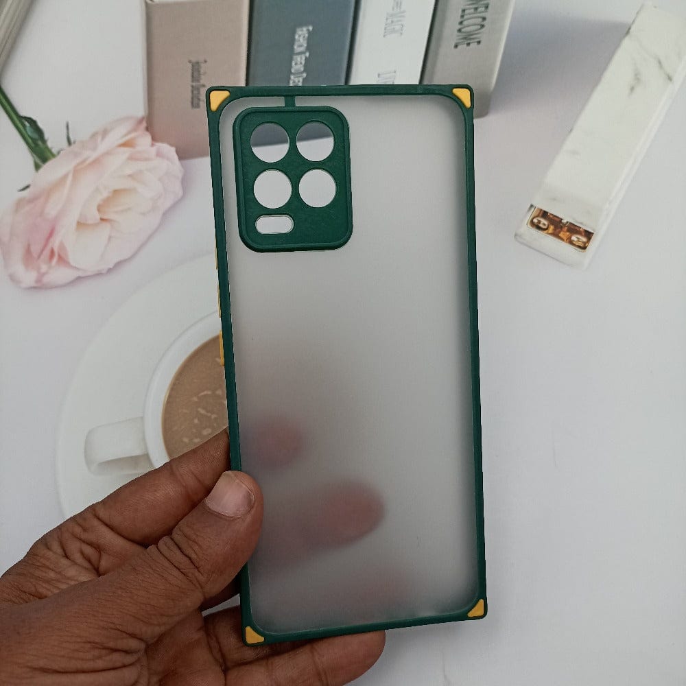 Squared Frosted Matte Smoke Case for Realme 8/8 Pro Shockproof Matte back Cover Mobiles & Accessories