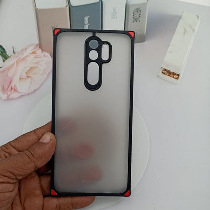 Squared Frosted Matte Smoke Case for Redmi Note 8 Pro Shockproof Matte back Cover Mobiles & Accessories