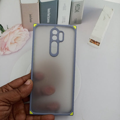 Squared Frosted Matte Smoke Case for Redmi Note 8 Pro Shockproof Matte back Cover Mobiles & Accessories