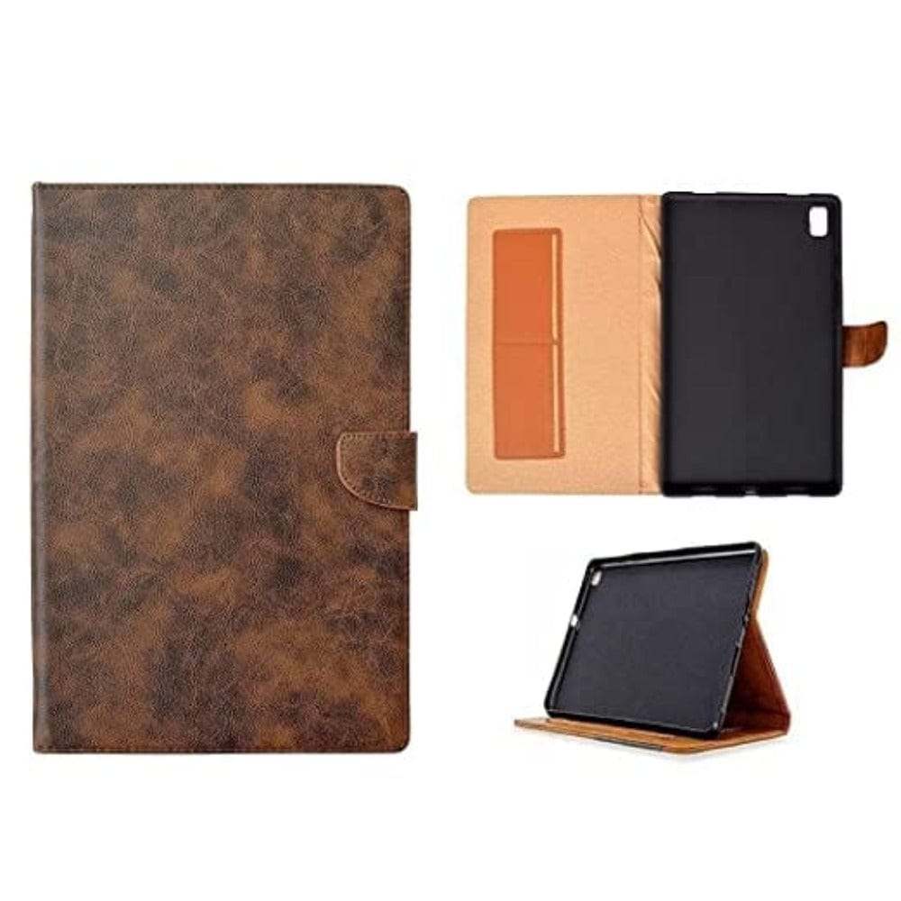 Synthetic Leather Flip Cover for OPPO Pad Air Tab Case Dark Brown Onezeros.in