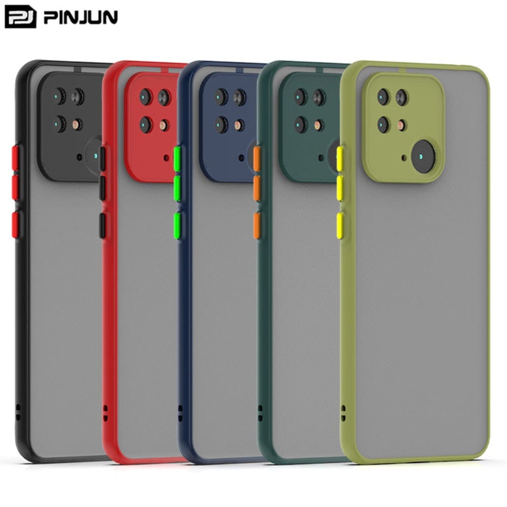 Translucent Frosted Smoke back Cover for Redmi 10 Camera Protection Phone Case Mobiles & Accessories