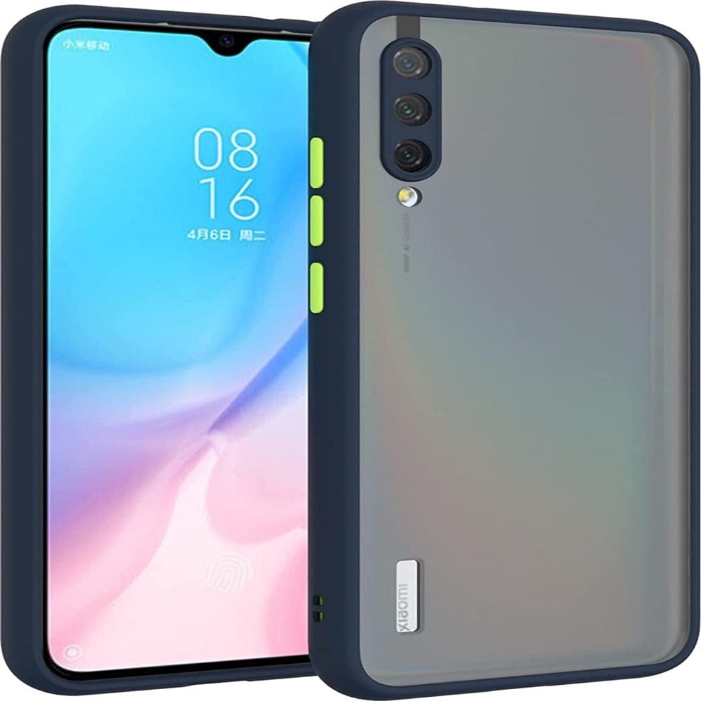 Translucent Frosted Smoke Mobile Cover for Mi A3 Camera Protection Phone Case Mobiles & Accessories