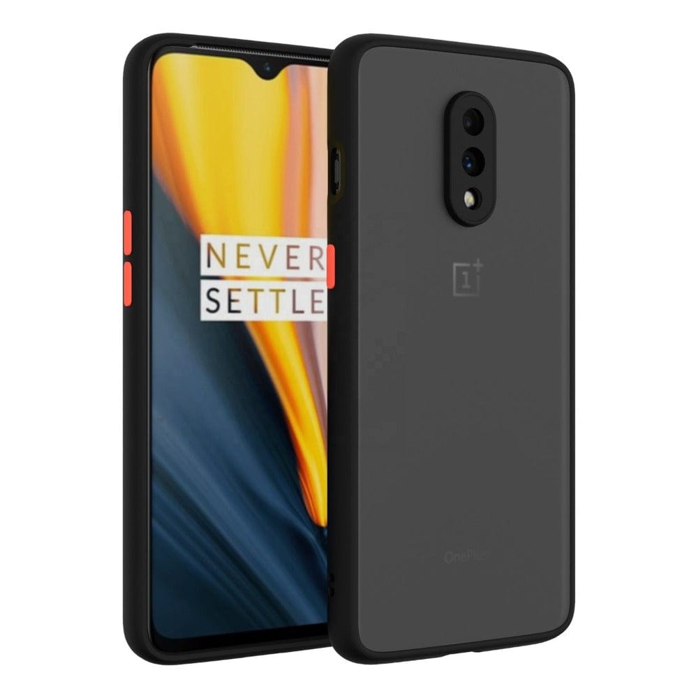 Translucent Frosted Smoke Mobile Cover for OnePlus 7 Camera Protection Phone Case Mobiles & Accessories