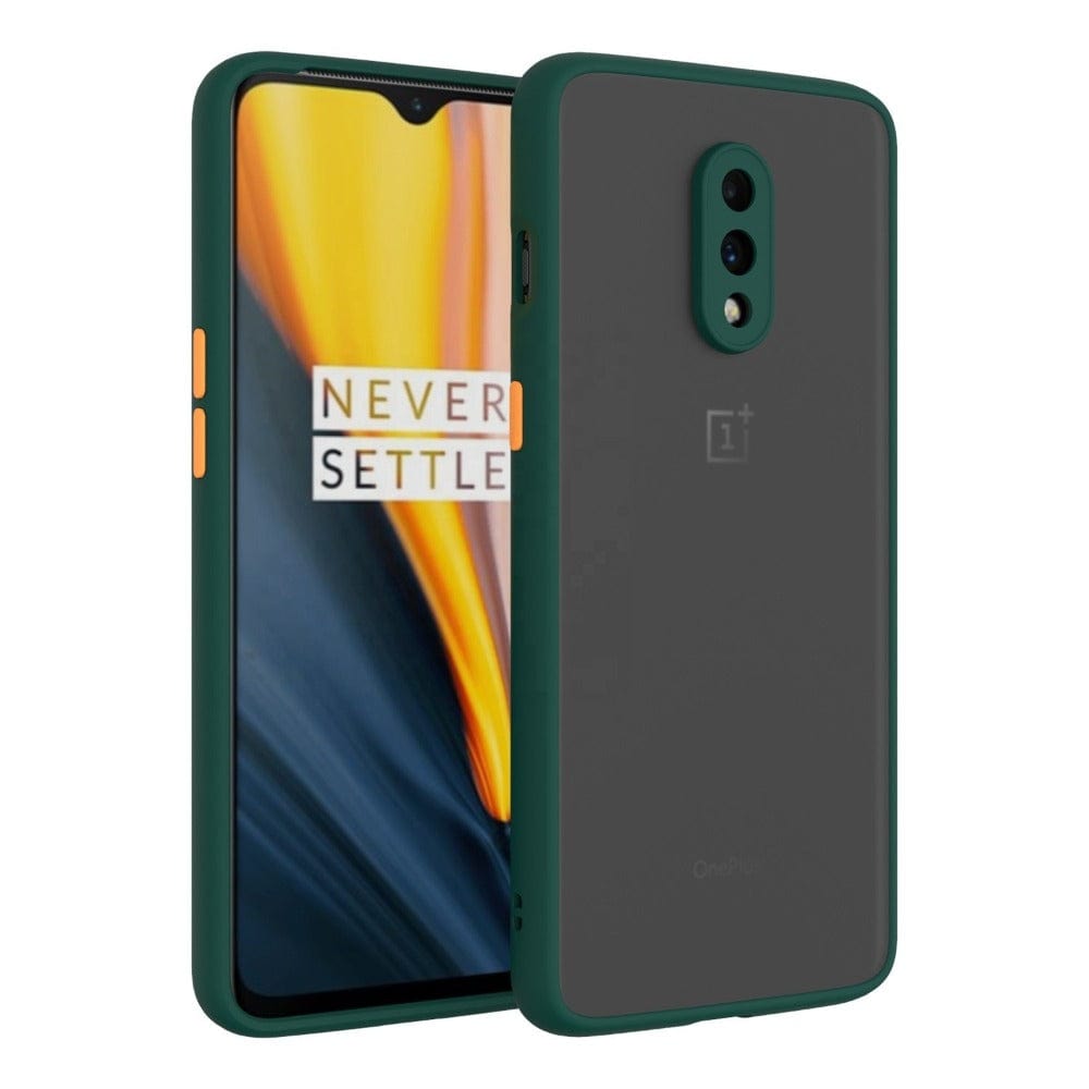 Translucent Frosted Smoke Mobile Cover for OnePlus 7 Camera Protection Phone Case Mobiles & Accessories
