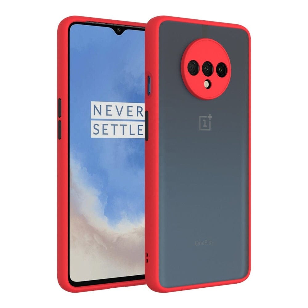 Translucent Frosted Smoke Mobile Cover for OnePlus 7T Camera Protection Phone Case Mobiles & Accessories