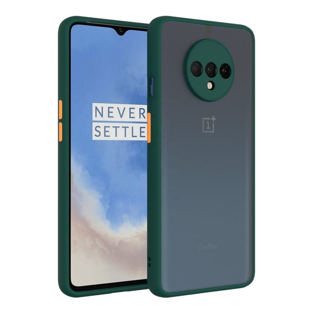 Translucent Frosted Smoke Mobile Cover for OnePlus 7T Camera Protection Phone Case Mobiles & Accessories