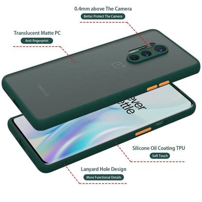 Translucent Frosted Smoke Mobile Cover for OnePlus 8 Pro Camera Protection Phone Case Mobiles & Accessories