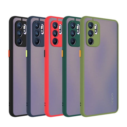 Smoke Case for OPPO Reno 6 Back Cover Camera Protection Phone Case Mobiles & Accessories