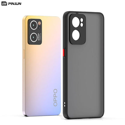 Translucent Frosted Smoke Mobile Cover for Oppo Reno 7 Camera Protection Phone Case Mobiles & Accessories