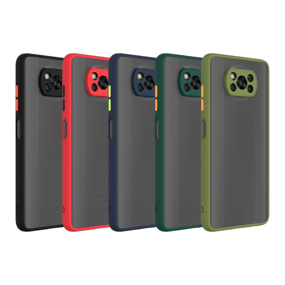 Smoke Case for POCO X3 Back Cover Camera Protection Phone Case Mobiles & Accessories