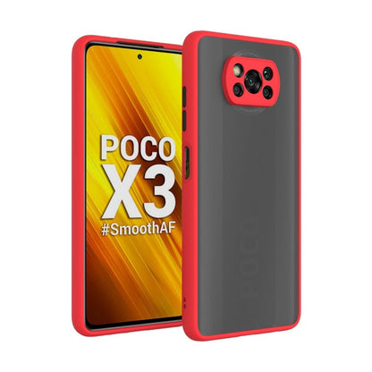 Translucent Frosted Smoke Mobile Cover for Poco X3/X3 Pro Camera Protection Phone Case Mobiles & Accessories