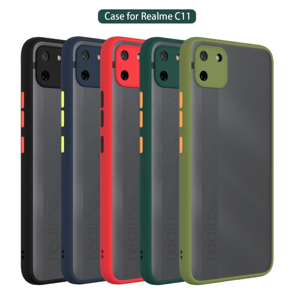 Smoke Case for Realme C11 Back Cover Camera Protection Phone Case Mobiles & Accessories