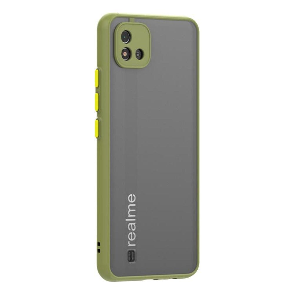Translucent Frosted Smoke Mobile Cover for Realme C20/C11 2021 Camera Protection Phone Case Mobiles & Accessories