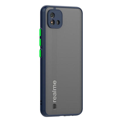 Translucent Frosted Smoke Mobile Cover for Realme C20/C11 2021 Camera Protection Phone Case Mobiles & Accessories