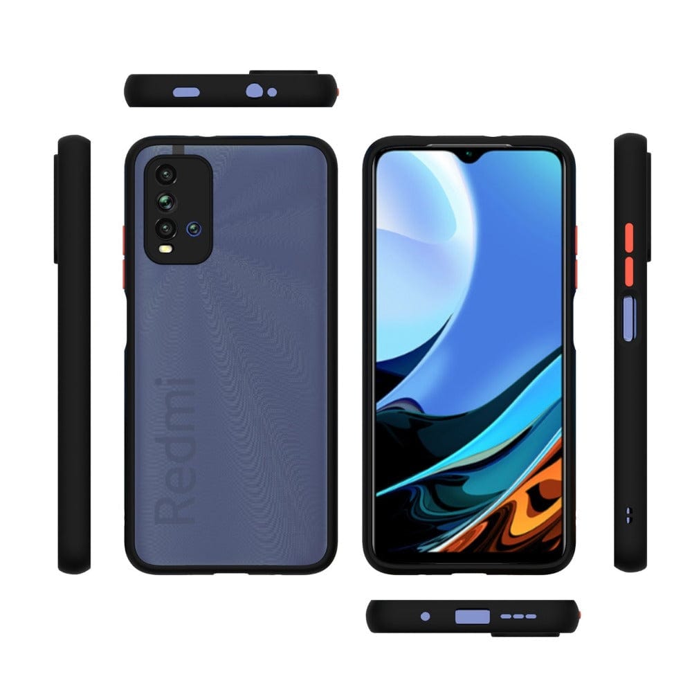 Translucent Frosted Smoke Mobile Cover for RedMi 9 Power Camera Protection Phone Case Mobiles & Accessories