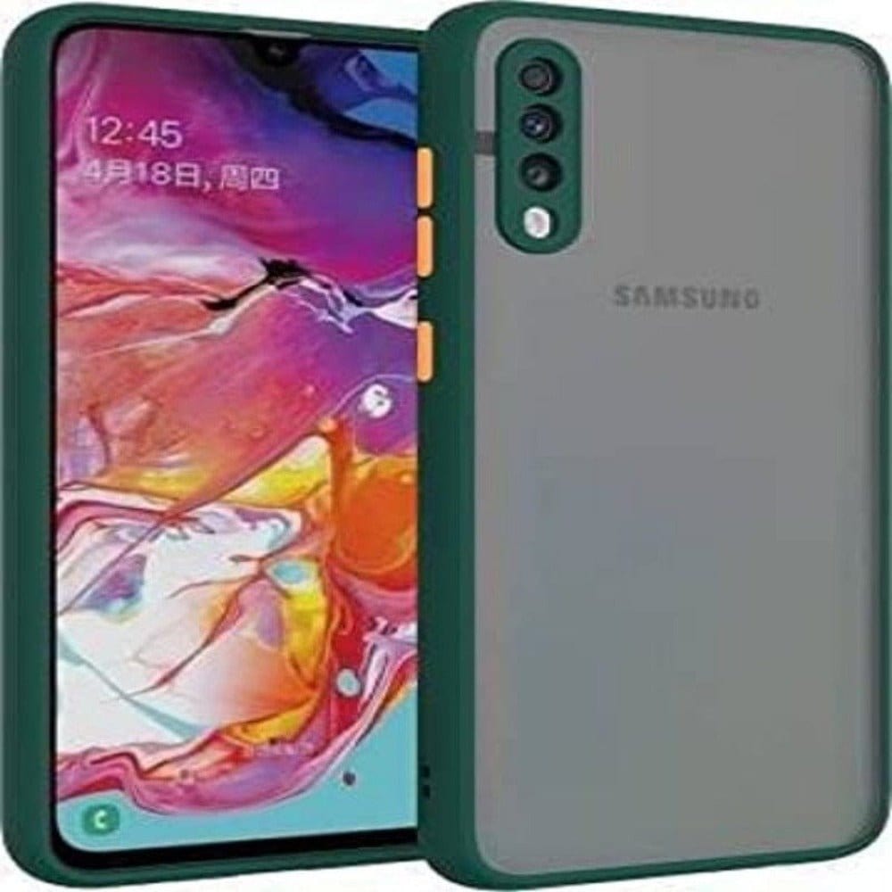 Translucent Frosted Smoke Mobile Cover for Samsung A50/A50s/A30s Camera Protection Phone Case Mobiles & Accessories