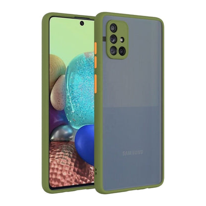 Translucent Frosted Smoke Mobile Cover for Samsung A51 Camera Protection Phone Case Mobiles & Accessories