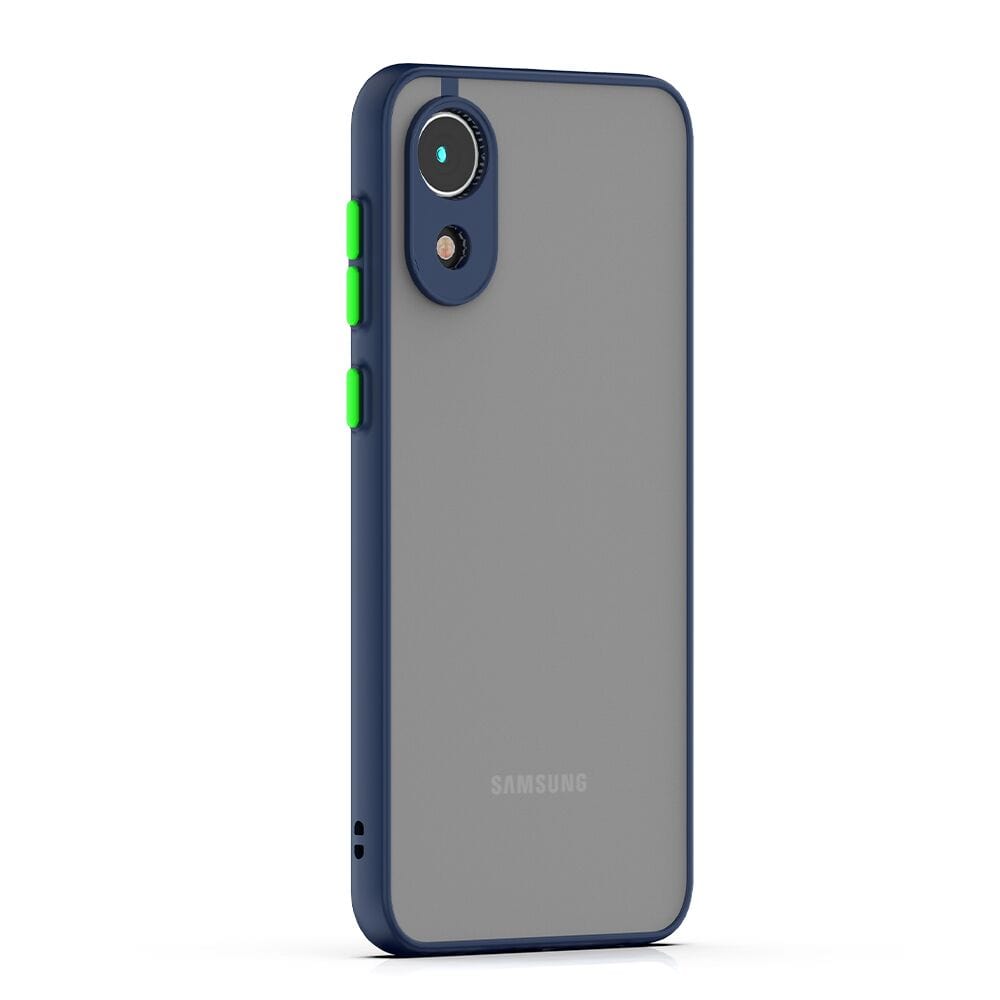 Translucent Frosted Smoke Mobile Cover for Samsung Galaxy A03 Core Camera Protection Phone Case Mobiles & Accessories