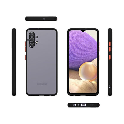 Translucent Frosted Smoke Mobile Cover for Samsung Galaxy M32 (5G) Camera Protection Phone Case Mobiles & Accessories