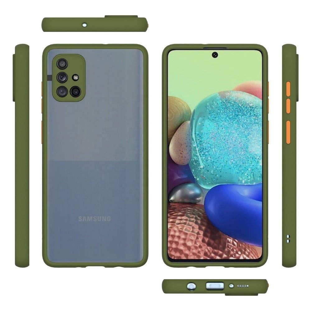 Translucent Frosted Smoke Mobile Cover for Samsung M31s Camera Protection Phone Case Mobiles & Accessories