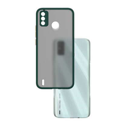 Translucent Frosted Smoke Mobile Cover for Tecno Spark 6 Go Camera Protection Phone Case Mobiles & Accessories