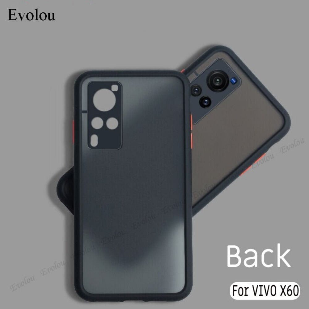Translucent Frosted Smoke Mobile Cover for Vivo X60 Pro Camera Protection Phone Case Mobiles & Accessories