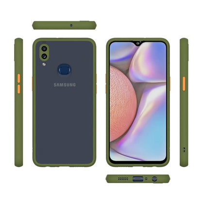 Translucent Matte Frosted Smoke Cover for Samsung A10s Camera Protection Phone Case Mobiles & Accessories