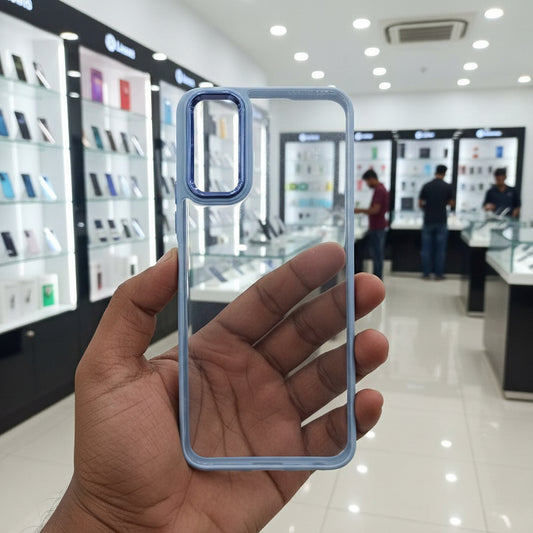 Transparent Design Case For Vivo Y20 Electroplating Camera Phone Cover Cyan Onezeros.in