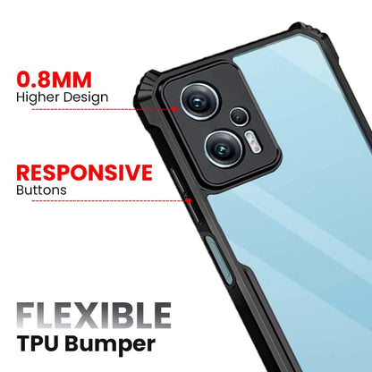 Transparent Hybrid Shockproof Phone Case For Redmi K50i Mobiles & Accessories