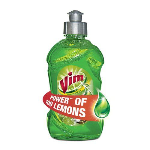 Vim Dishwashing Liquid Bottle - Lime Household Cleaning Products