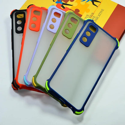 Vivo V20 SE Air cushion Shockproof Smoke Transparent Phone Case Mobiles & Accessories
