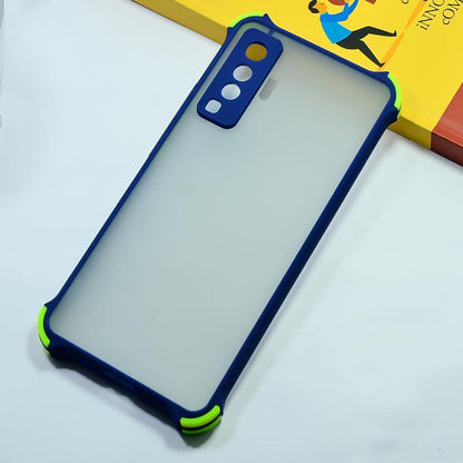 Vivo x50 Air cushion Shockproof Smoke Transparent Phone Case Mobiles & Accessories