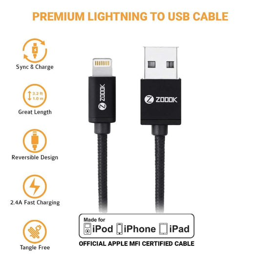ZOOOK Apple Iphone Charge and Sync Cable Cables And Converters